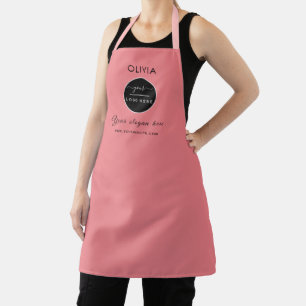 Simple Custom Company Logo personalised black Apro Apron