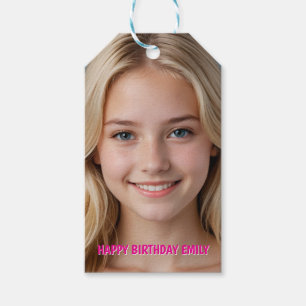 Simple Custom create your own photo Paper  Gift Tags