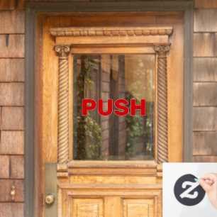 Simple Custom Design Push Window Cling