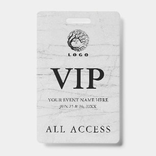 Simple Custom Event All Access VIP Badge ID Badge