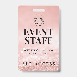 Simple Custom Event All Access VIP Badge ID Badge
