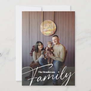 Simple Custom Family Photo Announcement