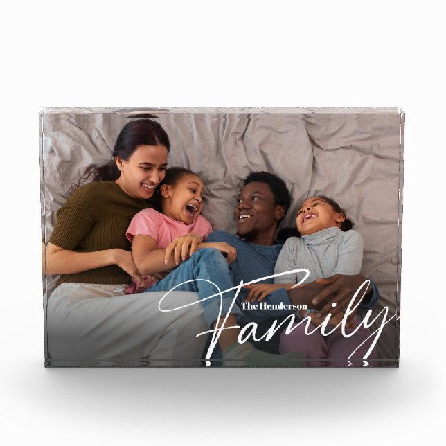 Simple Custom Family Photo Block (Front)