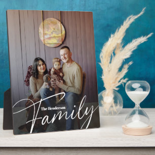 Simple Custom Family Photo Plaque