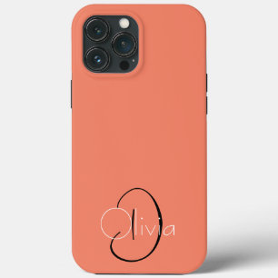 Simple Custom Initials iPhone 13 Pro Max Case