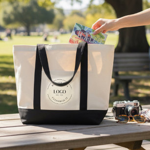 Simple Custom Large Business Logo  Tote Bag