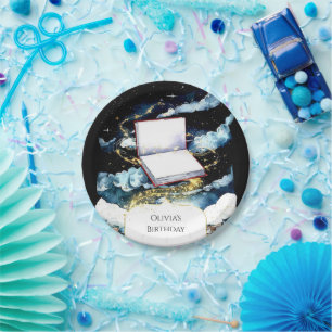 Simple Custom Library Storybook Birthday Paper Plate