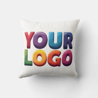 Simple Custom Logo and Text Business Cushion