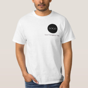 Simple Custom Logo Business for Staff and Branding T-Shirt