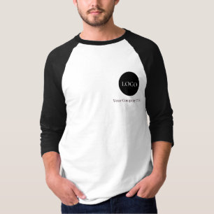Simple Custom Logo Business for Staff and Branding T-Shirt