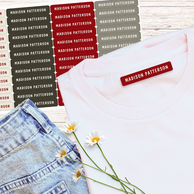 Simple Custom Modern Personalised Name Clothing (Creator Uploaded)