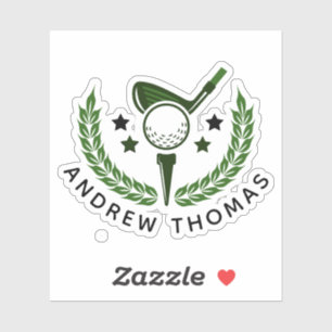 Simple Custom Monogram Golfer Name