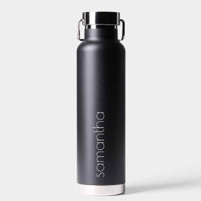 Simple custom monogram water bottle (Front)
