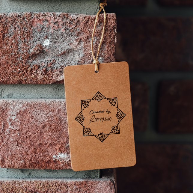 Simple Custom Name Logo Rubber Stamp (Creator Uploaded)