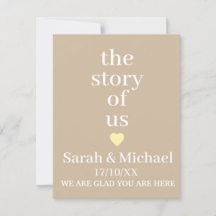 SIMPLE CUSTOM NAME & TEXT MODERN WEDDING THANK YOU CARD