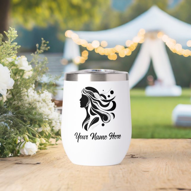 Simple Custom Personalise Logo Water Bottle  (Wedding (Rotated))
