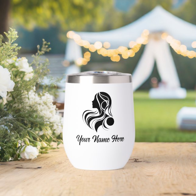 Simple Custom Personalise Logo Water Bottle  (Wedding (Rotated))