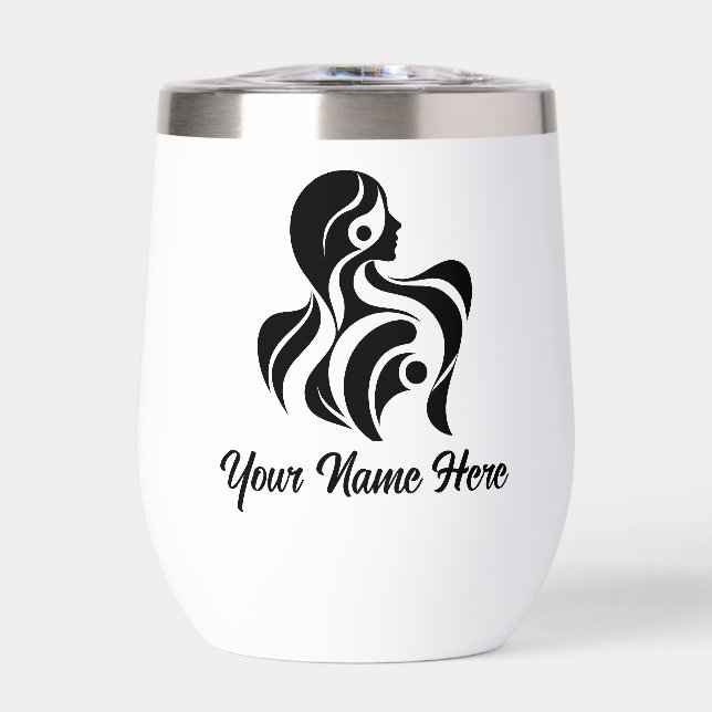 Simple Custom Personalise Logo Water Bottle  (Front)