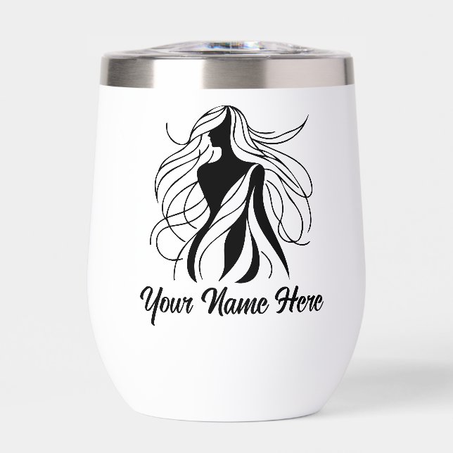 Simple Custom Personalise Logo Water Bottle  (Front)