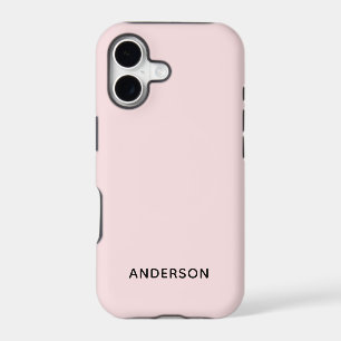 Simple Custom Personalised Pastel Pink 