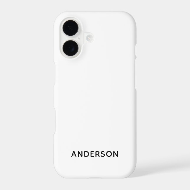 Simple Custom Personalised White (Back)