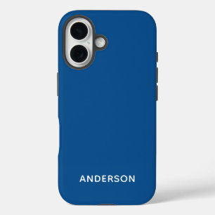 Simple Custom Personalized Cosmic Orange iPhone 16 Case