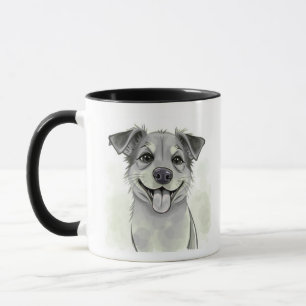 Simple Custom Pet Photo Mug With Name