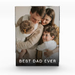 simple custom photo best dad ever photo block<br><div class="desc">Personalised photo blocks make great gifts for any dad.  Personalise with your own text and photo to make the perfect gift for fathers day,  christmas or dads birthday.</div>