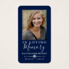 Simple Custom Photo Holy Cross Memorial Cards