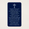 Simple Custom Photo Holy Cross Memorial Cards