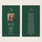 Simple Custom Photo Laminated Memorial Bookmarks