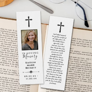 Simple Custom Photo Memorial Bookmarks