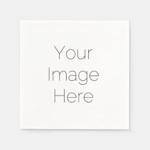 simple custom photo personalised Paper Napkin