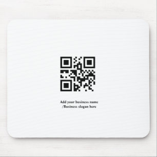 Simple custom QR code add you name logo Classic Ro Mouse Pad