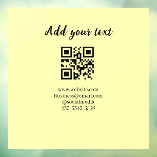 simple custom QR code add your name text Classic