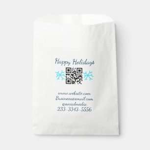 simple custom QR code add your name text Classic Favour Bags