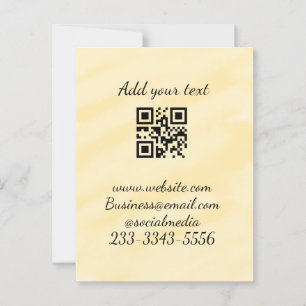 simple custom QR code add your name text Classic Postcard