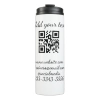 simple custom QR code add your name text Classic