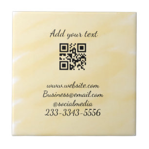 simple custom QR code add your name text  Classic  Tile
