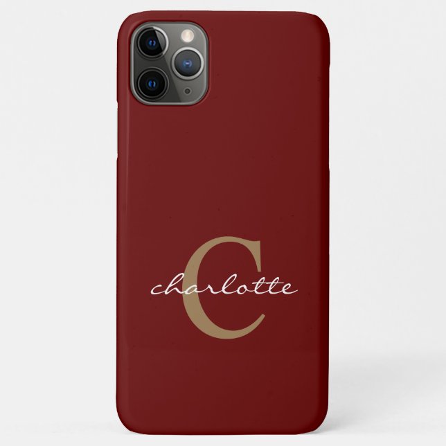 Simple Custom Red Case-Mate iPhone Case (Back)