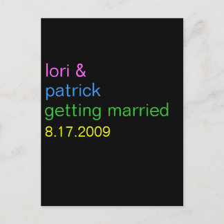 Simple Custom Save The Date Invite