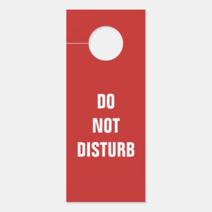 Simple custom text double-side door hanger