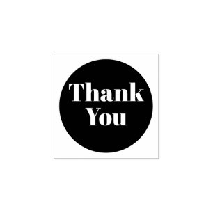 Simple Custom Thank You Rubber Stamp