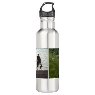 Simple Custom Two Photo 710 Ml Water Bottle