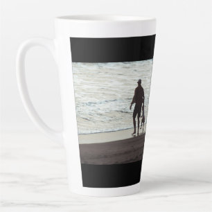 Simple Custom Two Photo Latte Mug