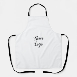 simple custom yellow blue watercolor add logo mini apron