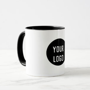 simple custom yellow blue watercolor add logo mini mug