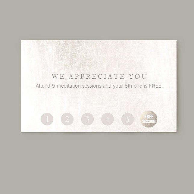 Simple Customer Loyalty 6 Punch White Marble (Creator Uploaded)