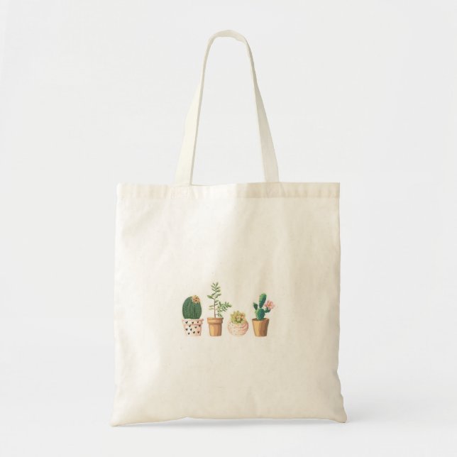 Simple Customisable Plant Tote Bag (Front)