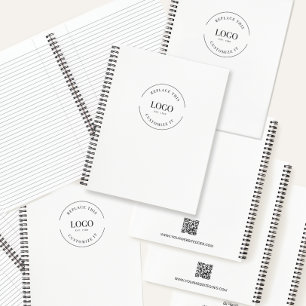 Simple customisable QR CODE Logo website Promotion Notebook